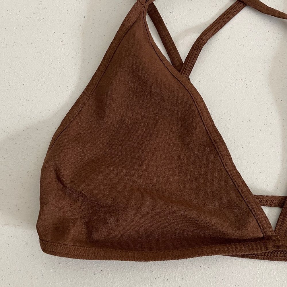 Free People Party In The Back Brown Bralette Size XS/S New - Picture 3 of 7